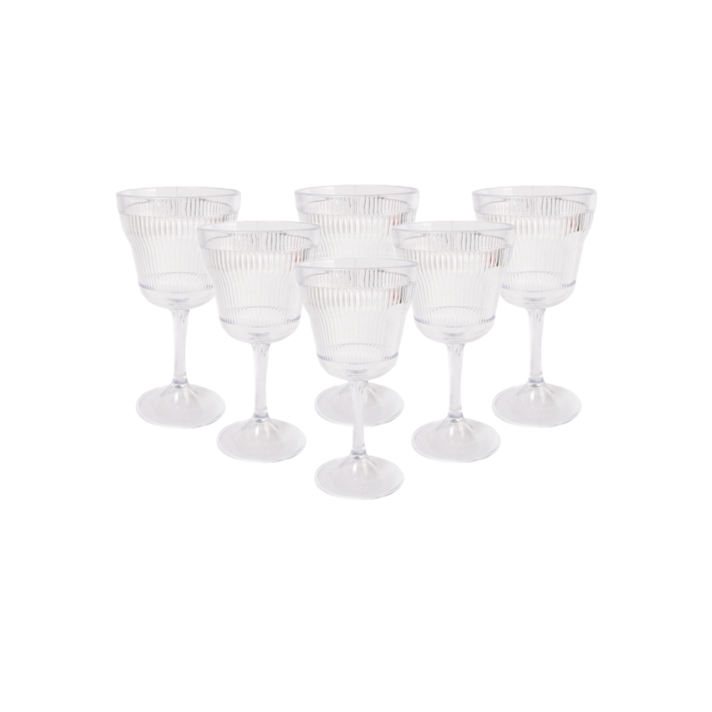 PACK 6 UNIDADES COPA 300 ML. MOD. EMPIRE STATE COLOR TRANSPARENTE