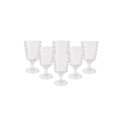 PACK 6 UNIDADES COPA 450 ML. MOD. BAUHAUS COLOR TRANSPARENTE. Copa de policarbonato, reutilizable, libre de BPA