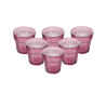 PACK 6 UNIDADES VASO 300 ML. MOD. EMPIRE STATE COLOR ROSA PALO. Vaso de policarbonato tamaño mediano, reutilizable, libre de BPA