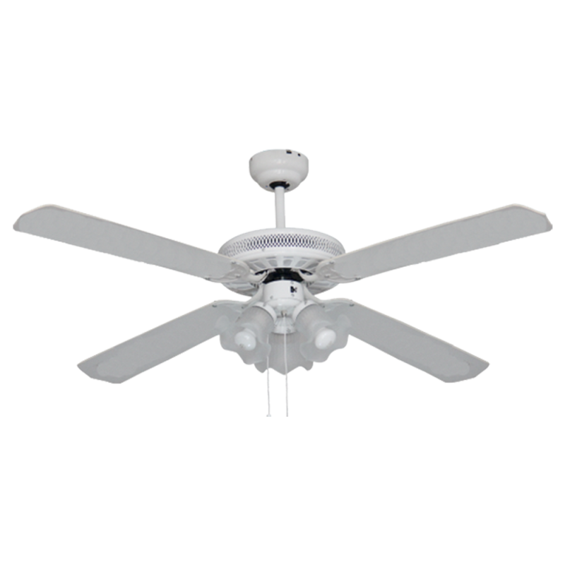 Ventilador de techo clásico blanco - ALICANTE 132cm