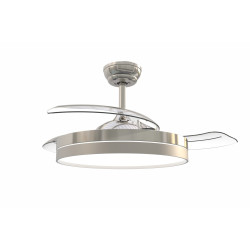 Ventilador de techo con palas retractiles