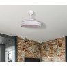 Ventilador de techo con palas retractiles