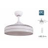 Ventilador de techo con palas retractiles