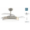 Ventilador de techo con palas retractiles