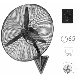 BASTILIPO VENTISCA - Ventilador Industria de Pared negro