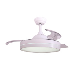 Ventilador de techo con palas retractiles