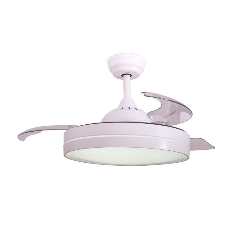 Ventilador de techo con palas retractiles