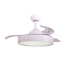Ventilador de techo con palas retractiles