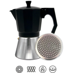 BASTILIPO MOKKA INDUCCIÓN 12N - Cafetera italiana de inducción 12 tazas