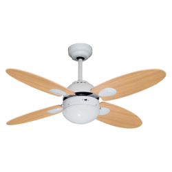 Ventilador de techo con luz - BERMEO BLANCO 105cm