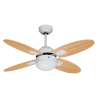 Ventilador de techo con luz - BERMEO BLANCO 105cm