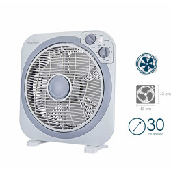 BASTILIPO ZAHARA - Ventilador de caja negro