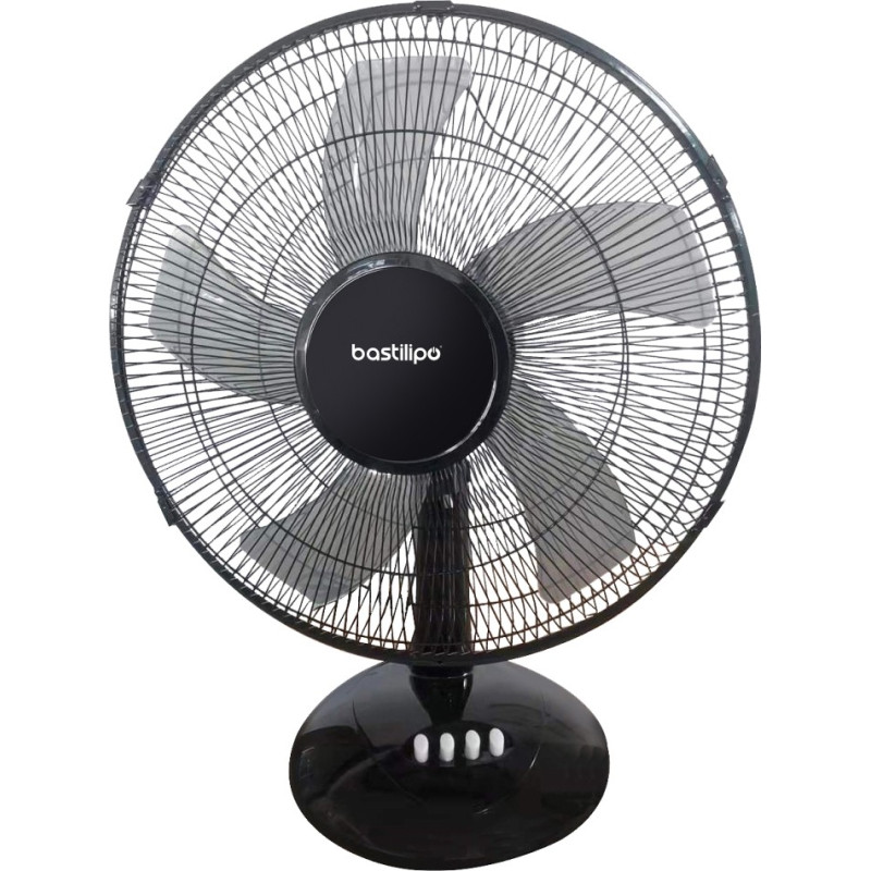BASTILIPO BARROSA - Ventilador de sobre mesa negro 50W