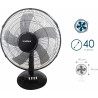 BASTILIPO BARROSA - Ventilador de sobre mesa negro 50W