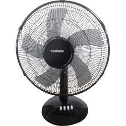 BASTILIPO ROCHE - Ventilador de sobre mesa negro