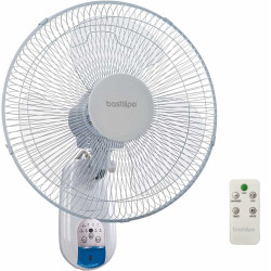 BASTILIPO CALAHONDA - Ventilador de pared blanco con mando