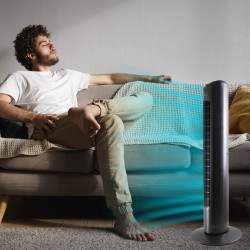 BASTILIPO SAGRES - Ventilador de torre negro