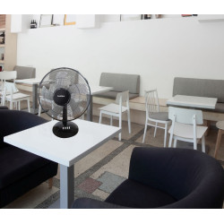 BASTILIPO ROCHE - Ventilador de sobre mesa negro