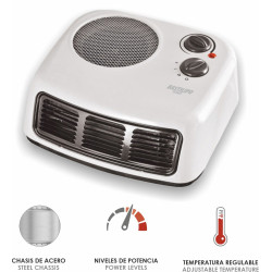 BASTILIPO TLM-2000 - Termoventilador horizontal chasis metálico BLANCO