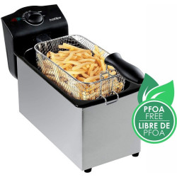 BASTILIPO FE-2000-3L - Freidora electrica, 2000W, Iniox, cubeta esmaltada.