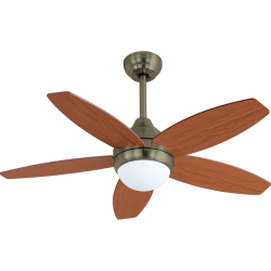 Ventilador techo con luz led - BALI CUERO LED