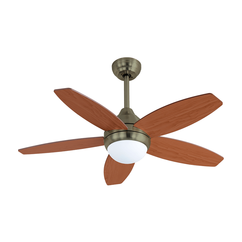 Ventilador techo con luz led - BALI CUERO LED
