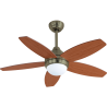 Ventilador techo con luz led - BALI CUERO LED