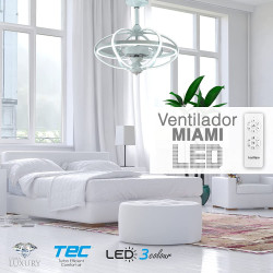 Ventilador de techo deluxe - MIAMI 63 cm