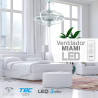 Ventilador de techo deluxe - MIAMI 63 cm