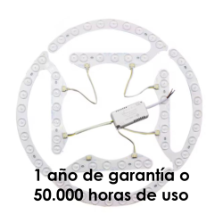 Recambio LED 3 tonos  para ventilador de techo retractil, con driver, conexión rapida, e imanes