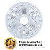 Recambio LED 3 tonos  para ventiladores de techo. 130mm Ø, 18W, con conexión e  imanes