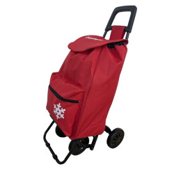 ALEX ROJO BERMELLON, Carro de la compra, 4  ruedas, bolsa tipo saco,  color rojo bermellón (A)