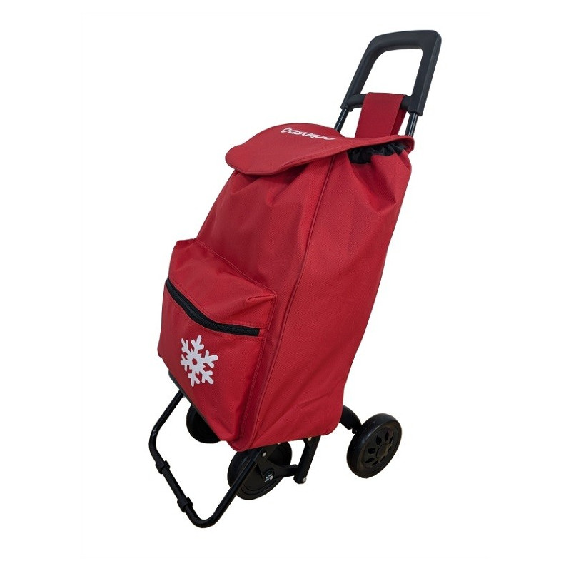 ALEX ROJO BERMELLON, Carro de la compra, 4  ruedas, bolsa tipo saco,  color rojo bermellón (A)