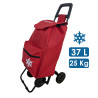 ALEX ROJO BERMELLON, Carro de la compra, 4  ruedas, bolsa tipo saco,  color rojo bermellón (A)