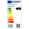Ventilador techo retráctil, clasificación A,  calidad premium, motor DC 40W, mando a distancia, Luz LED 3 tonos 36W, FALESIA