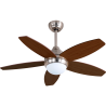Ventilador de techo con luz - BALI NIQUEL LED