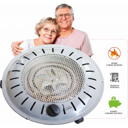 Brasero de seguridad anti incendios, 900W, bajo consumo, BET-950