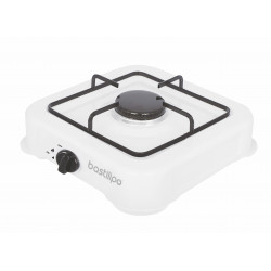 CG-100, Hornillo de gas de un fuego, esmaltado, 2,2 Kw, regulador, color blanco