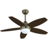 Ventilador techo con luz led - BALI CUERO LED