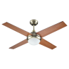 Ventilador de techo aspa cuadrada - MOJÁCAR CUERO 105cm