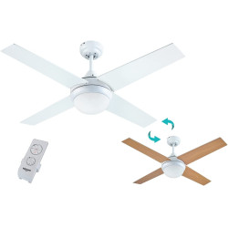 Ventilador de techo aspa cuadrada - MOJÁCAR NÍQUEL 105cm