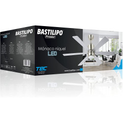 Ventilador de techo aspa cuadrada - MÓNACO NÍQUEL
