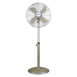 BASTILIPO PALMA - Ventilador de pie estilo vintage CHAMPAGNE