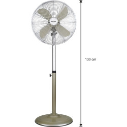 BASTILIPO PALMA - Ventilador de pie estilo vintage CHAMPAGNE