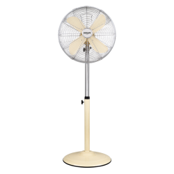 BASTILIPO PALMA - Ventilador de pie estilo vintage VAINILLA