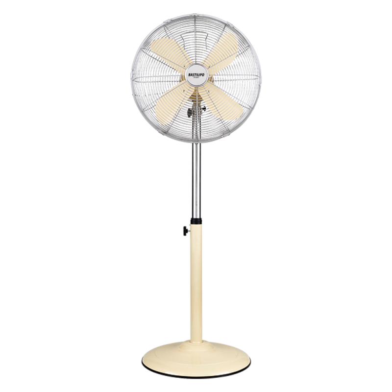 BASTILIPO PALMA - Ventilador de pie estilo vintage VAINILLA