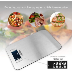 Bascula de cocina de acero inoxidable, SCA5K-INOX