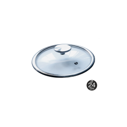 Gama Titanium Pro - TAPA DE CRISTAL TEMPLADO - Ø 24 cm