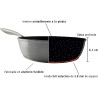 BASTILIPO TITANIUM PRO 24CMH - Sartén honda aluminio fundido