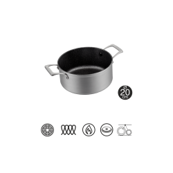 BASTILIPO Titanium pro 20CA, cacerola de aluminio fundido de 20cm